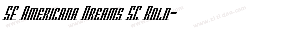 SF Americana Dreams SC Bold字体转换